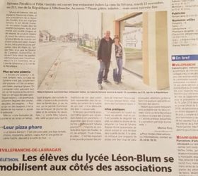 Article dans le VILLEFRANCHOIS